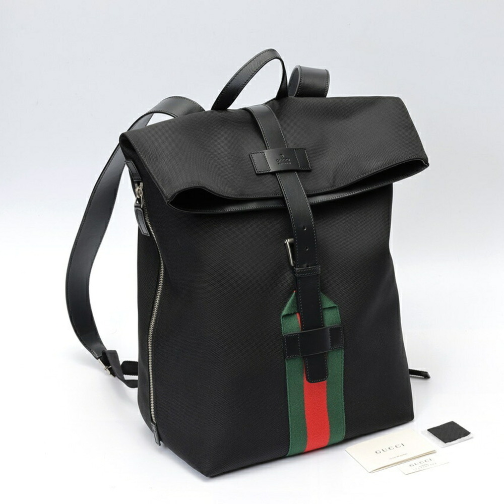GUCCI Black Leather Backpack - Picture 8 of 8